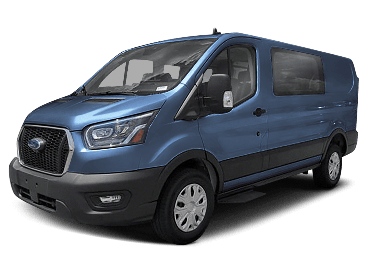 2023 Ford Transit Crew Van  - Front 3/4, facing to the left