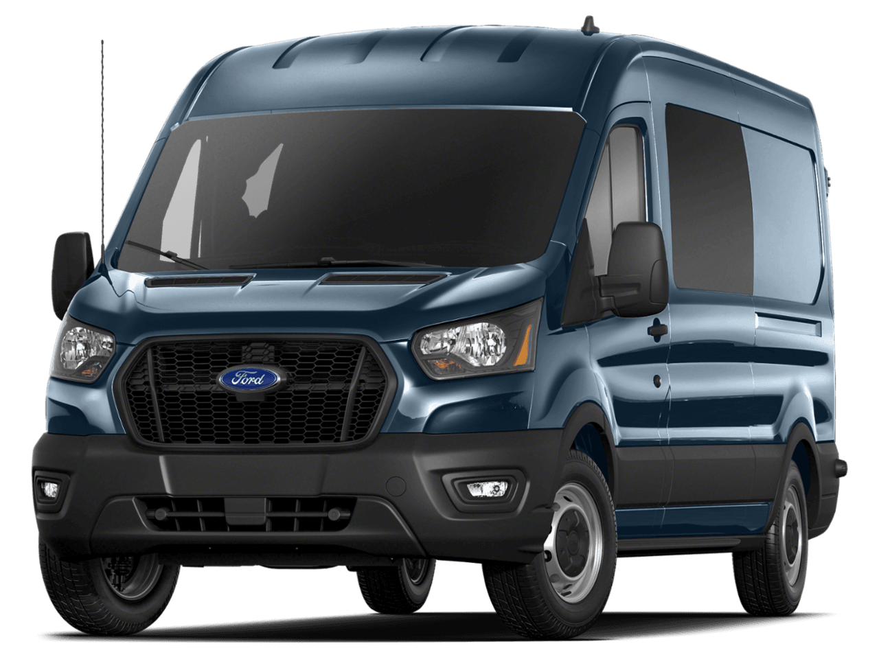 2023 Ford Transit Crew Van  - Front 3/4, facing to the left