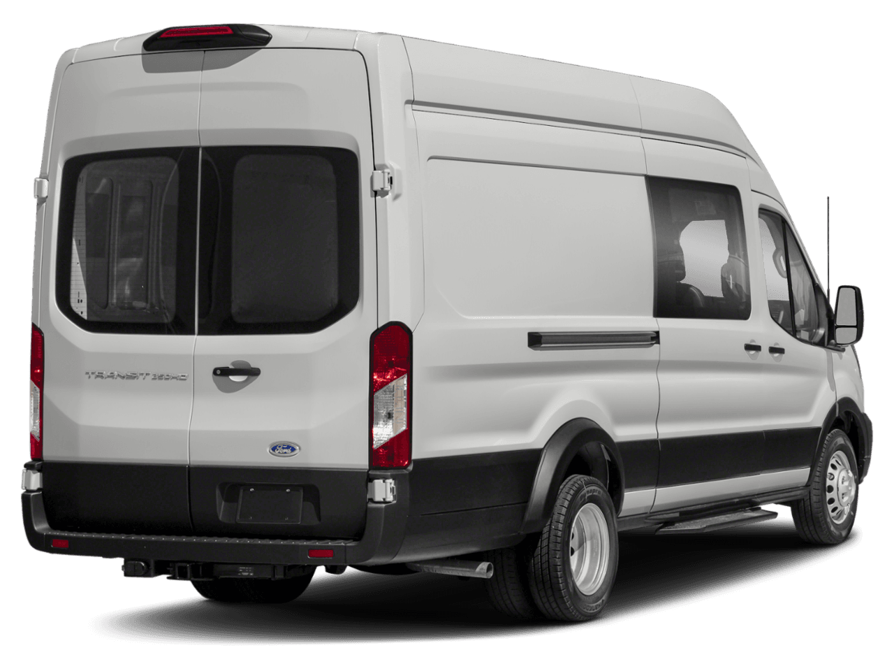 2023 Ford Transit Crew Van  - Rear 3/4, facing to the right
