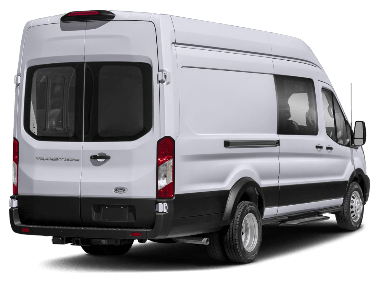 2023 Ford Transit Crew Van  - Rear 3/4, facing to the right