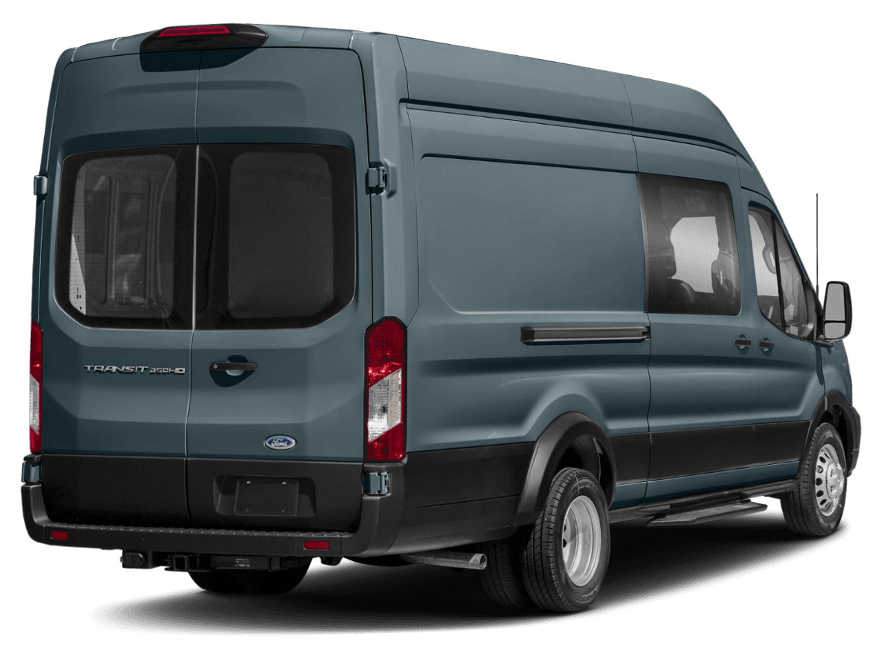 2023 Ford Transit Crew Van  - Rear 3/4, facing to the right