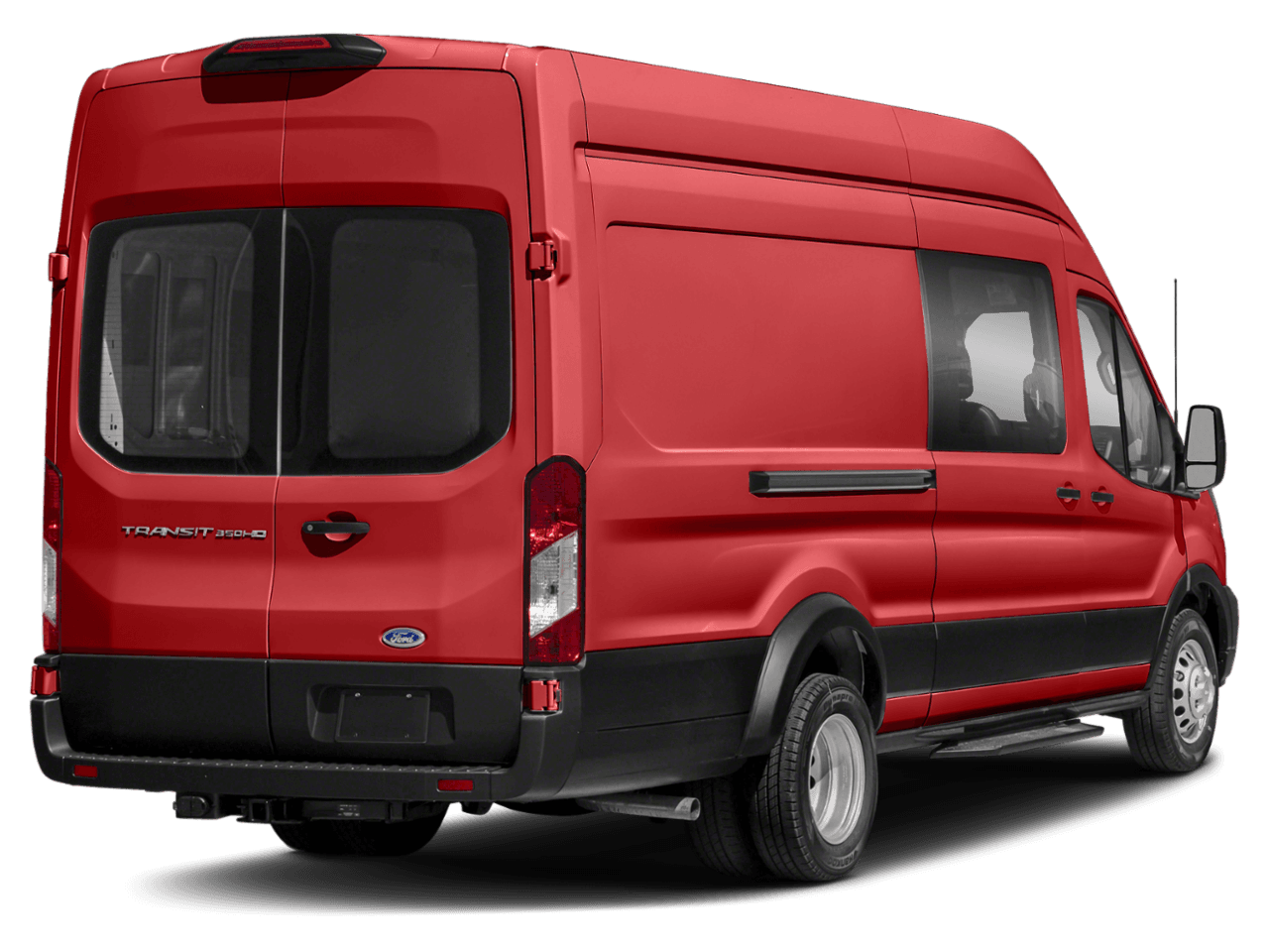 2023 Ford Transit Crew Van  - Rear 3/4, facing to the right