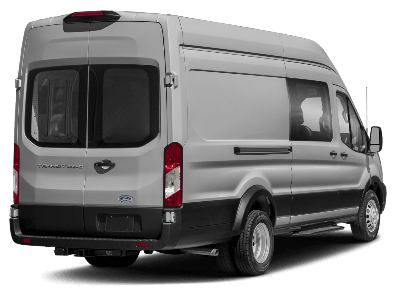 2023 Ford Transit Crew Van  - Rear 3/4, facing to the right