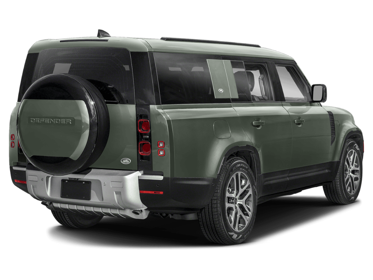 2023 Land Rover Defender 130 - Rear 3/4, facing to the right