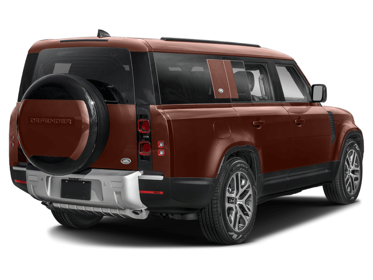2023 Land Rover Defender 130 - Rear 3/4, facing to the right