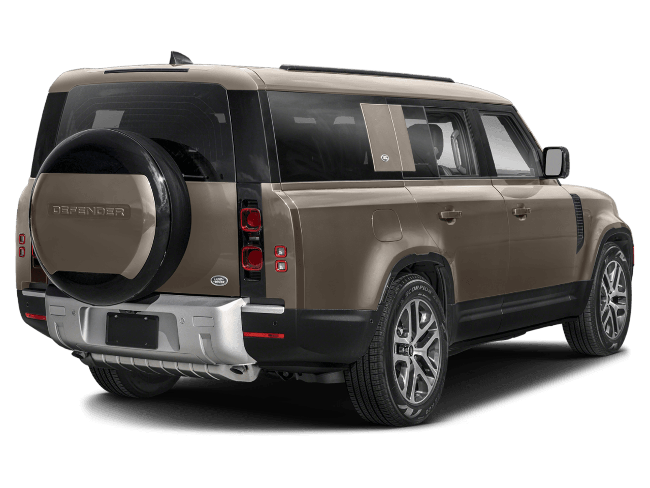 2023 Land Rover Defender 130 - Rear 3/4, facing to the right