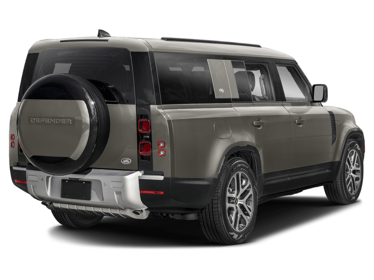 2023 Land Rover Defender 130 - Rear 3/4, facing to the right
