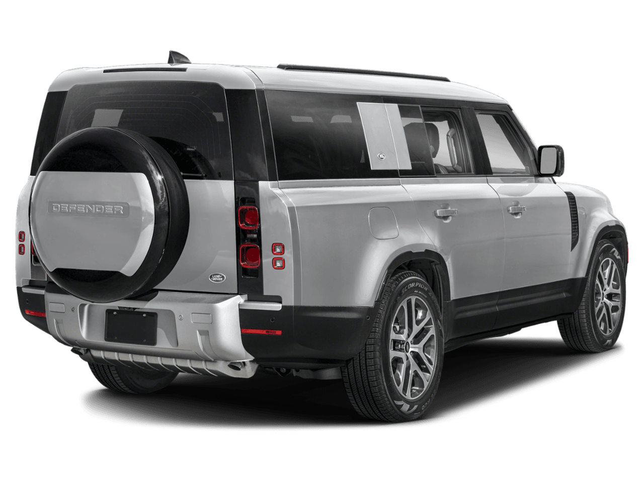 2023 Land Rover Defender 130 - Rear 3/4, facing to the right