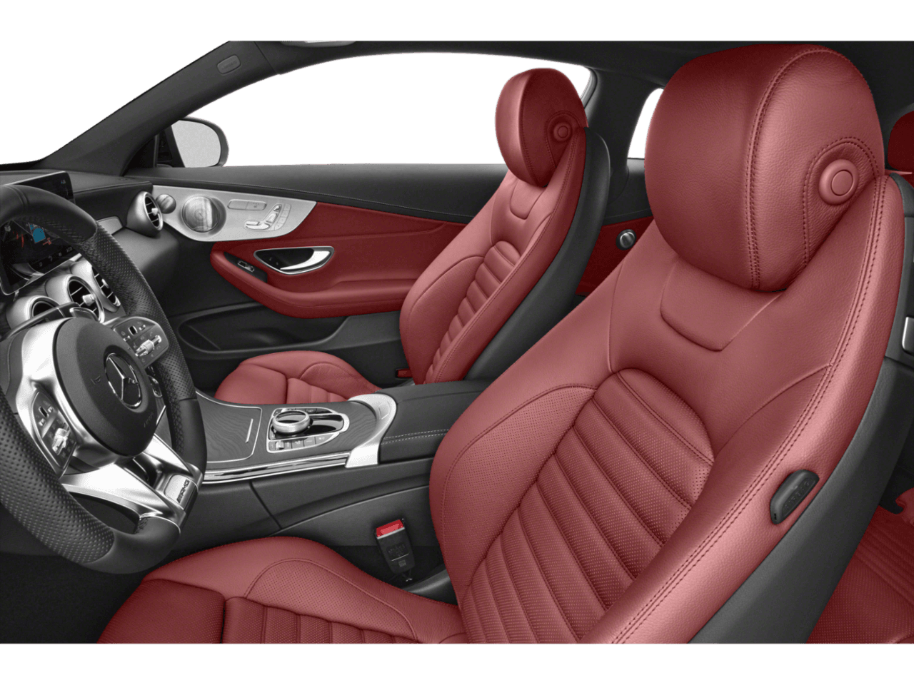 2023 Mercedes-Benz C-Class AMG - Interior Driver's Side with Door Open, Front Seat Feature