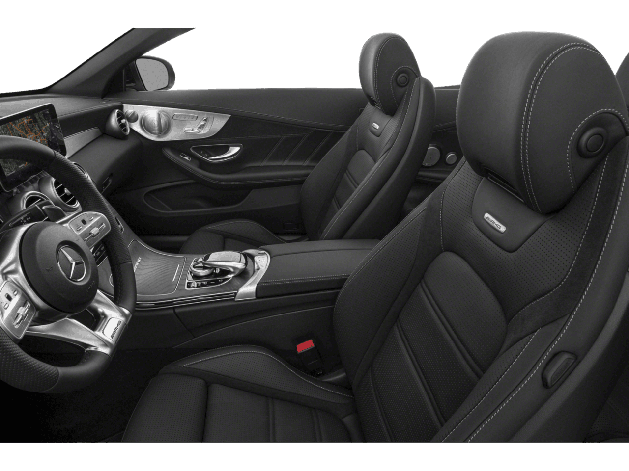 2023 Mercedes-Benz C-Class AMG - Interior Driver's Side with Door Open, Front Seat Feature
