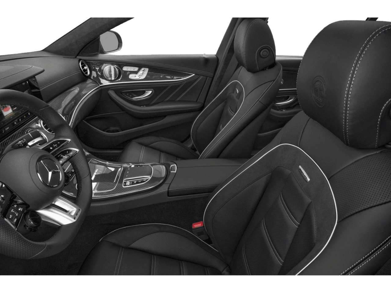 2023 Mercedes-Benz E-Class AMG - Interior Driver's Side with Door Open, Front Seat Feature