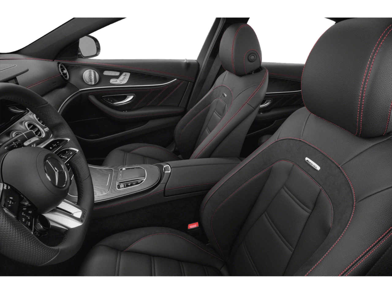 2023 Mercedes-Benz E-Class AMG - Interior Driver's Side with Door Open, Front Seat Feature