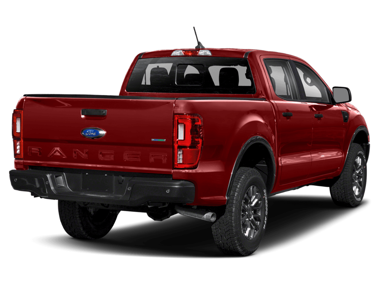 2023 Ford Ranger XLT - Rear 3/4, facing to the right