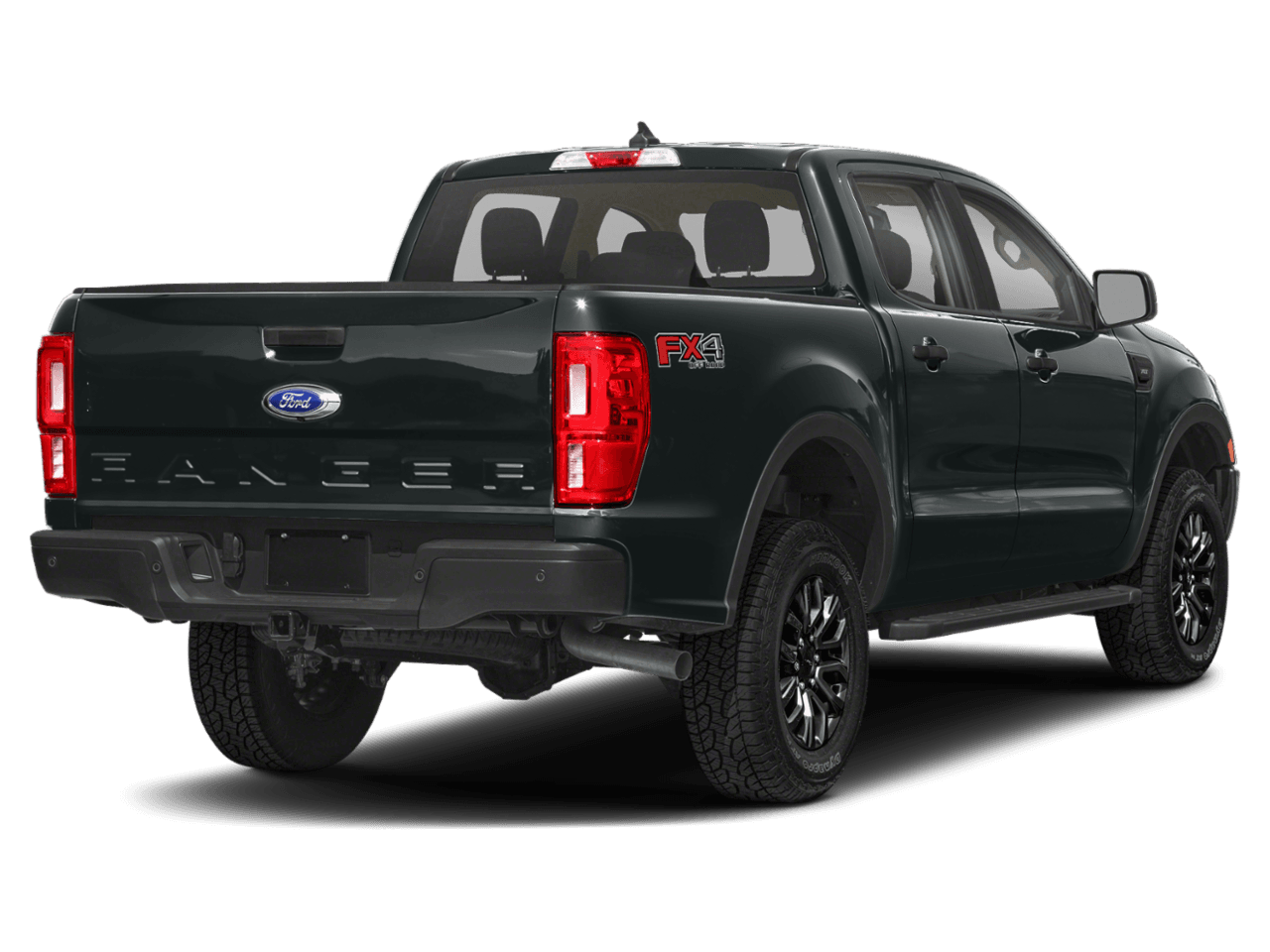 2023 Ford Ranger XLT - Rear 3/4, facing to the right