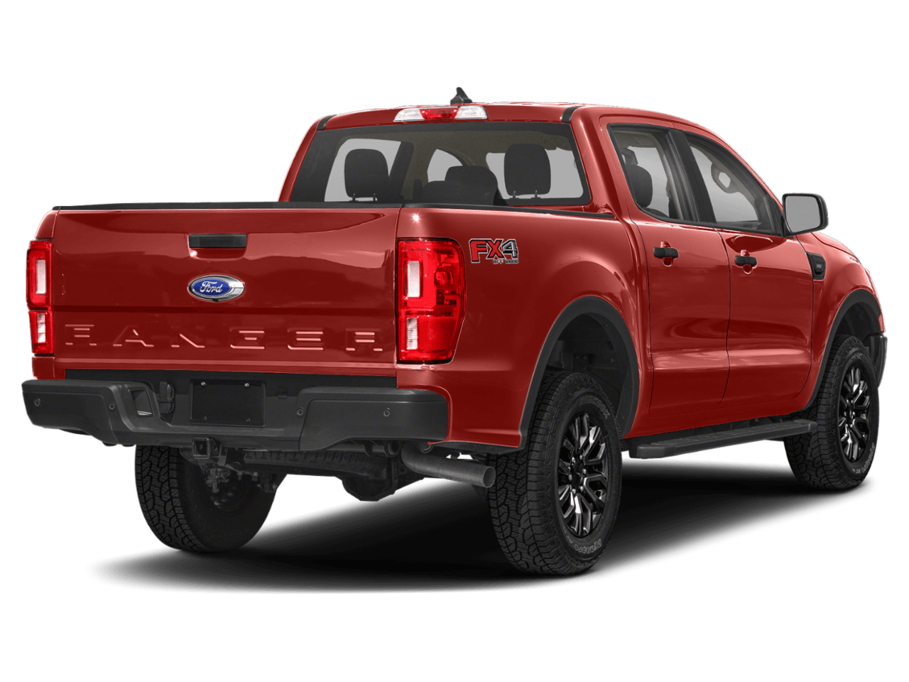 2023 Ford Ranger XLT - Rear 3/4, facing to the right