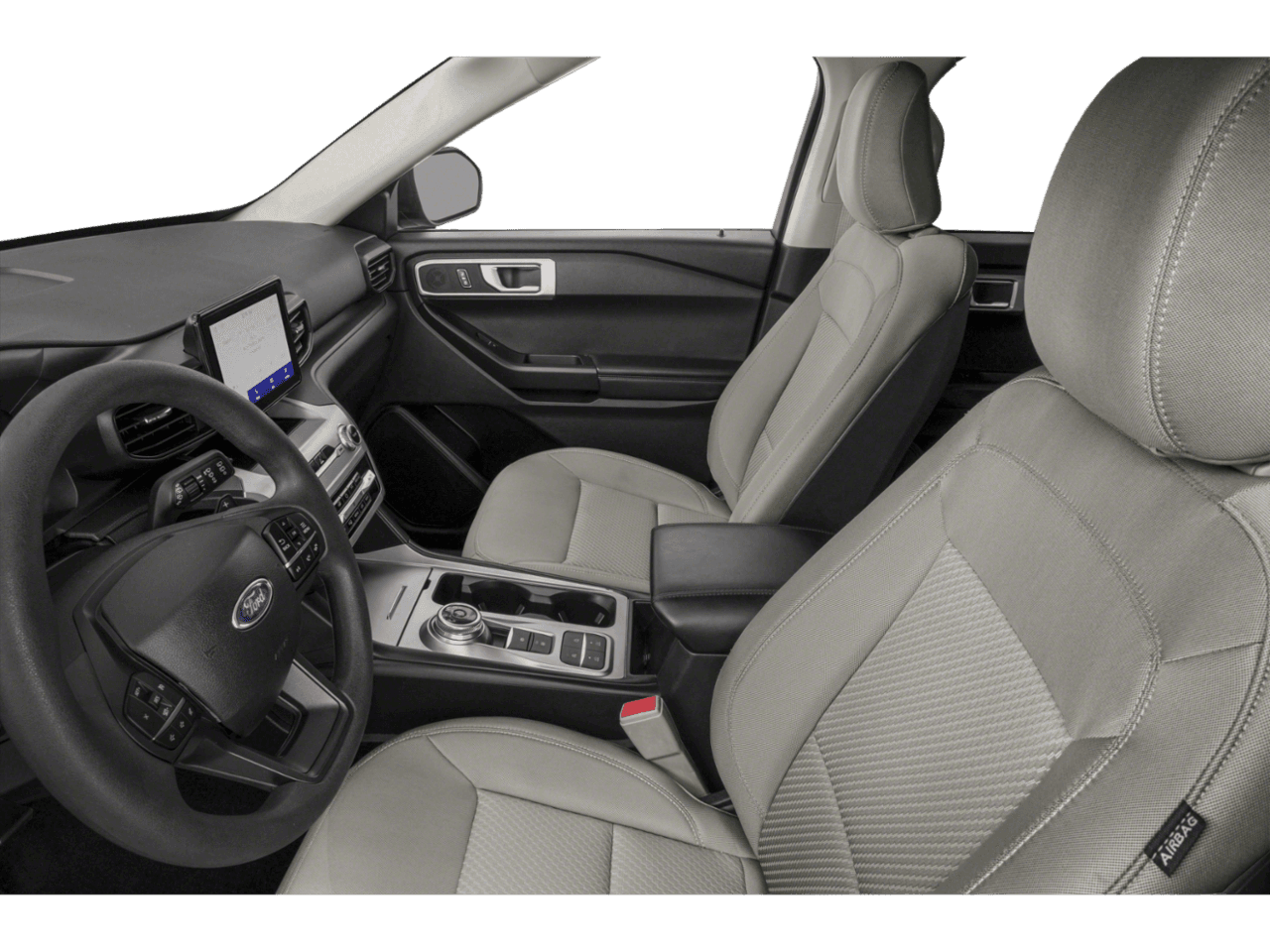 2023 Ford Explorer Base - Interior Driver's Side with Door Open, Front Seat Feature