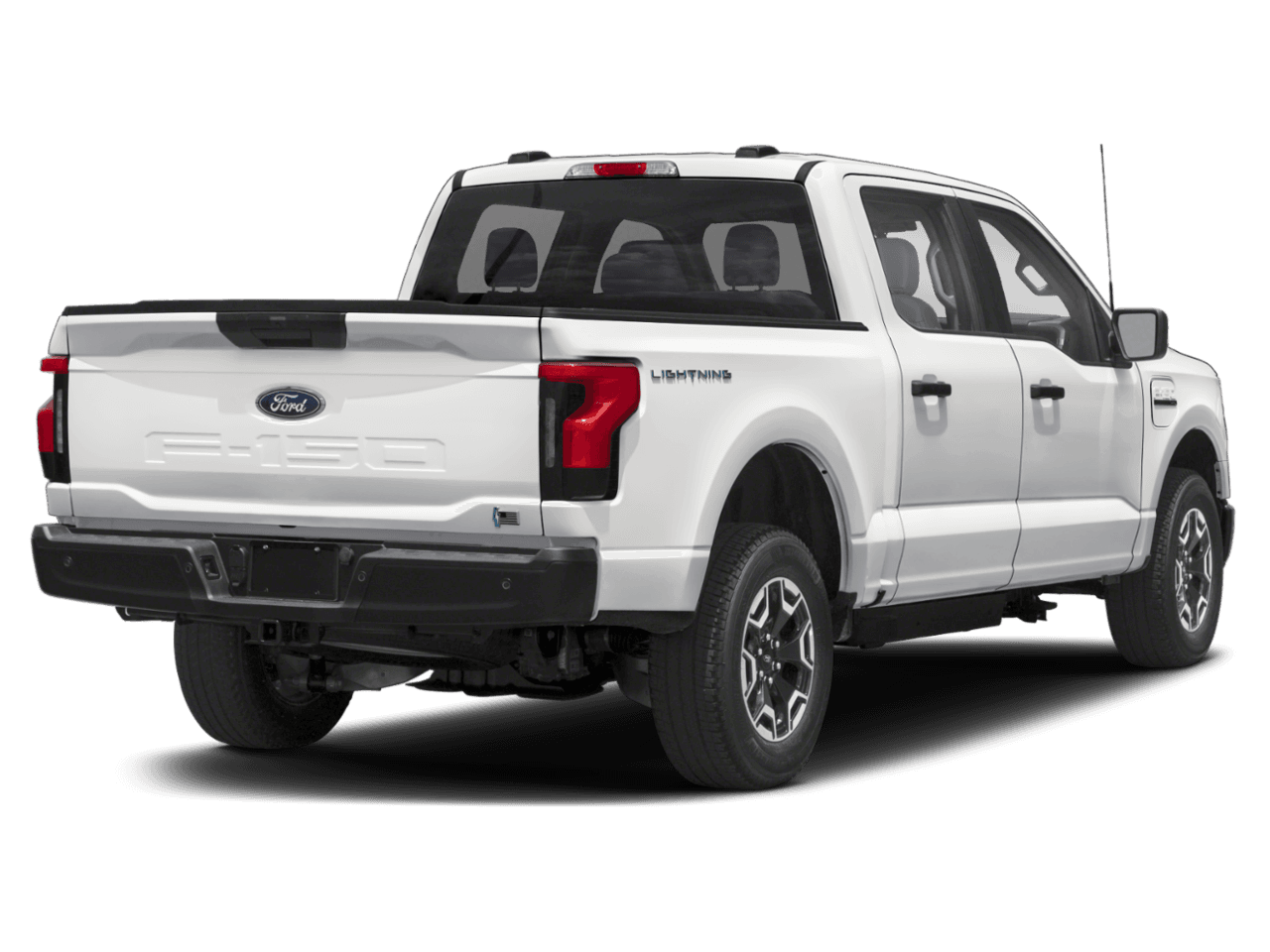 2023 Ford F-150 Lightning Pro - Rear 3/4, facing to the right