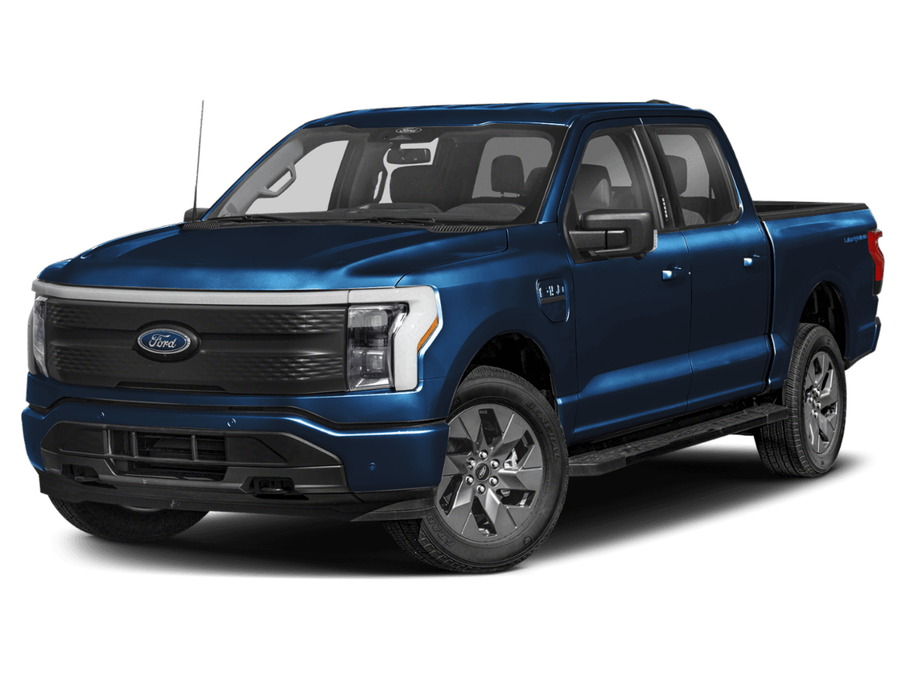 2023 Ford F-150 Lightning XLT - Front 3/4, facing to the left