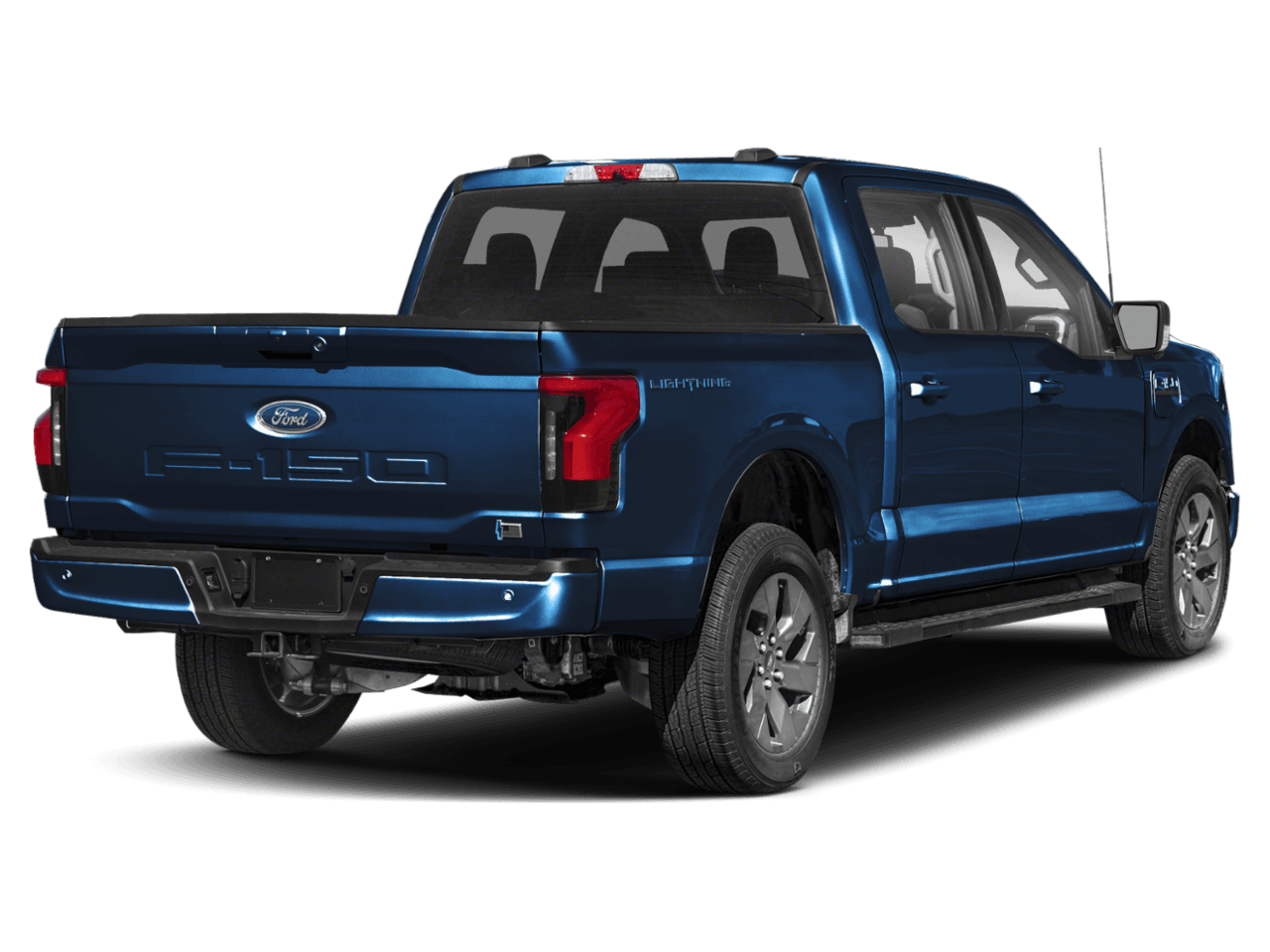 2023 Ford F-150 Lightning XLT - Rear 3/4, facing to the right