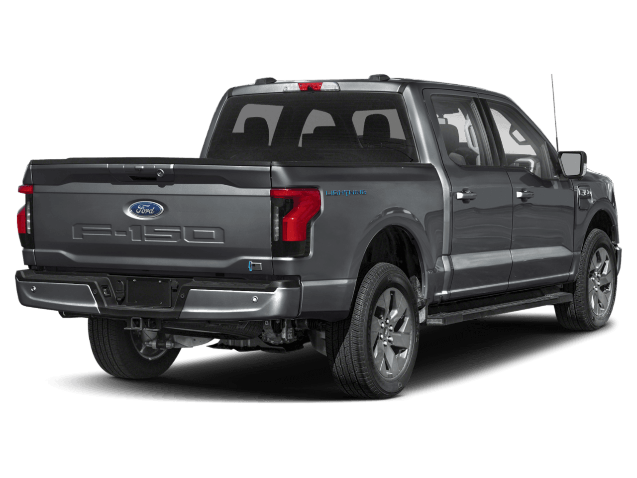 2023 Ford F-150 Lightning XLT - Rear 3/4, facing to the right