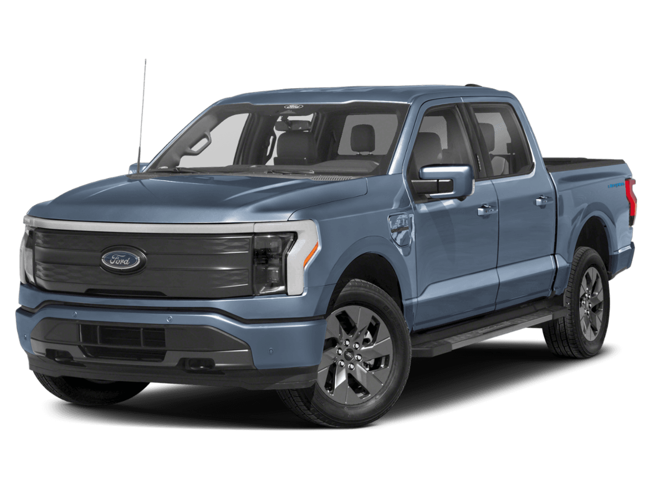 2023 Ford F-150 Lightning LARIAT - Front 3/4, facing to the left