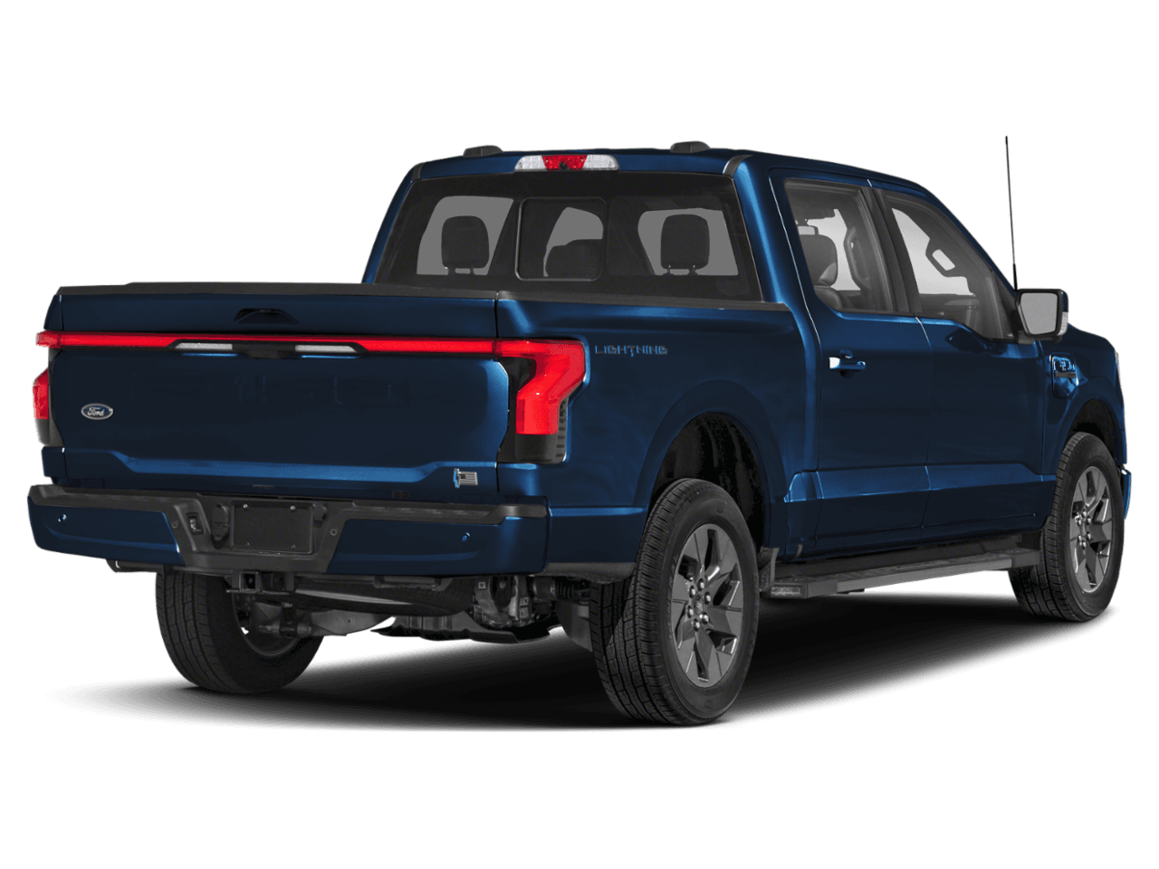 2023 Ford F-150 Lightning LARIAT - Rear 3/4, facing to the right
