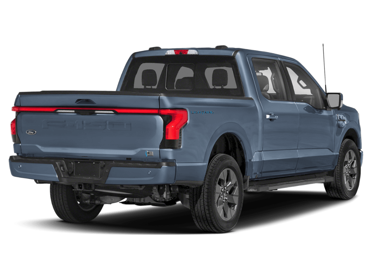 2023 Ford F-150 Lightning LARIAT - Rear 3/4, facing to the right