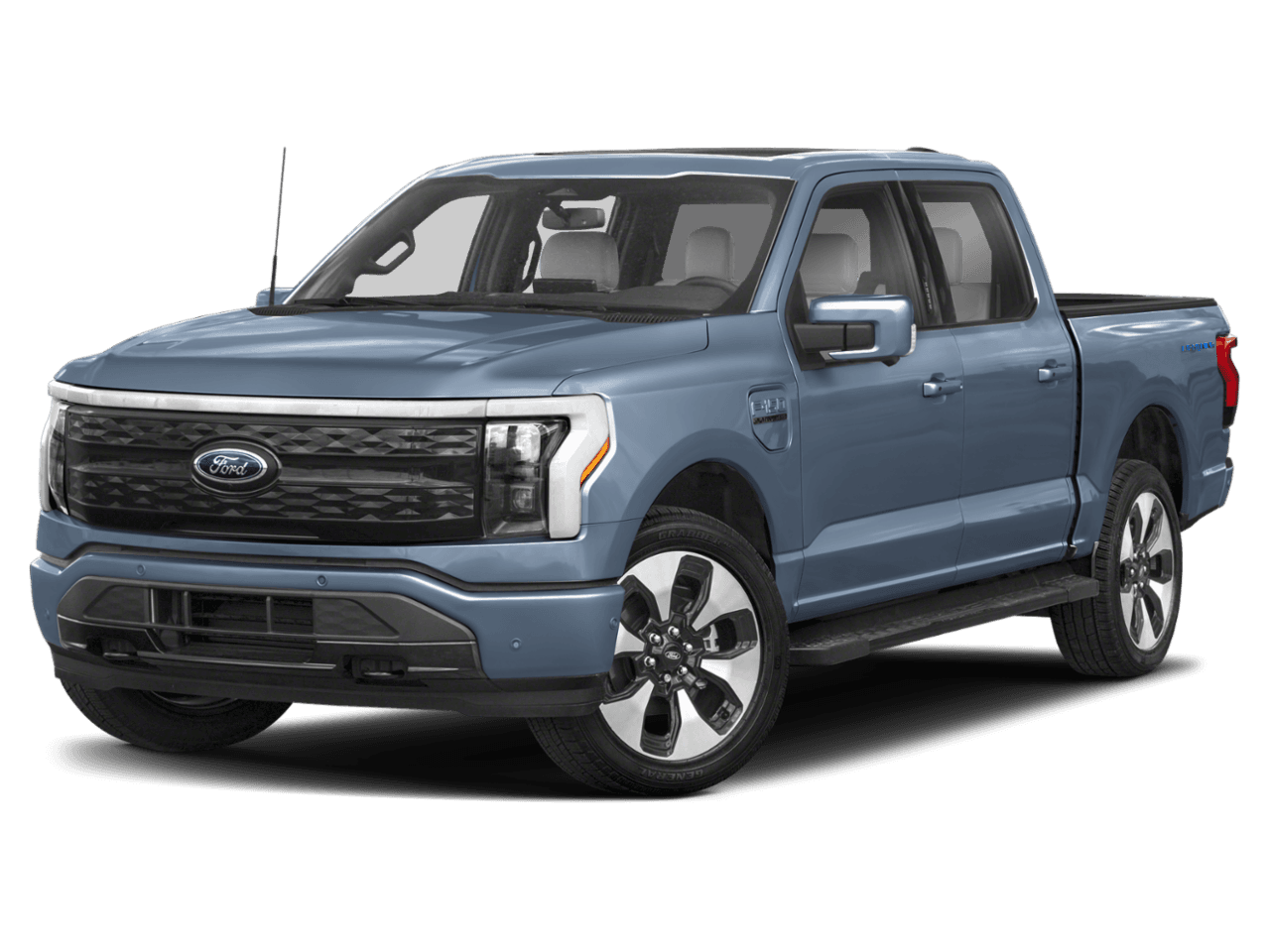 2023 Ford F-150 Lightning Platinum - Front 3/4, facing to the left