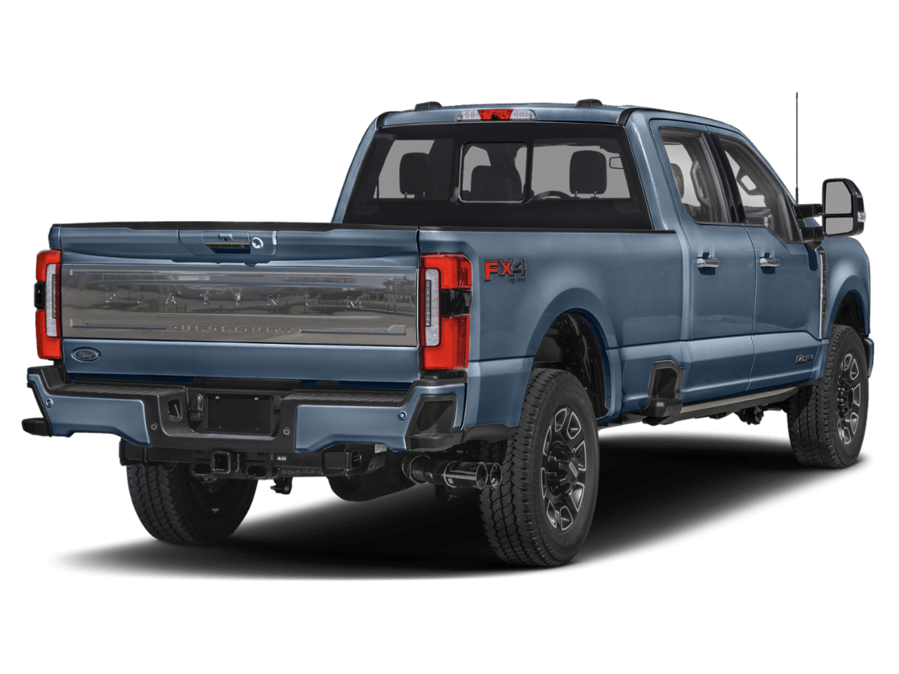 2023 Ford Super Duty F-350 SRW Platinum - Rear 3/4, facing to the right