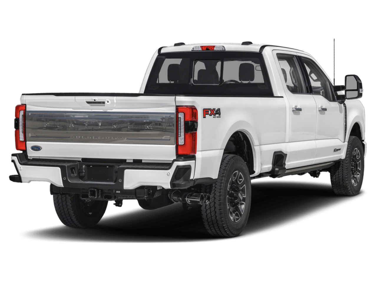 2023 Ford Super Duty F-350 SRW Platinum - Rear 3/4, facing to the right