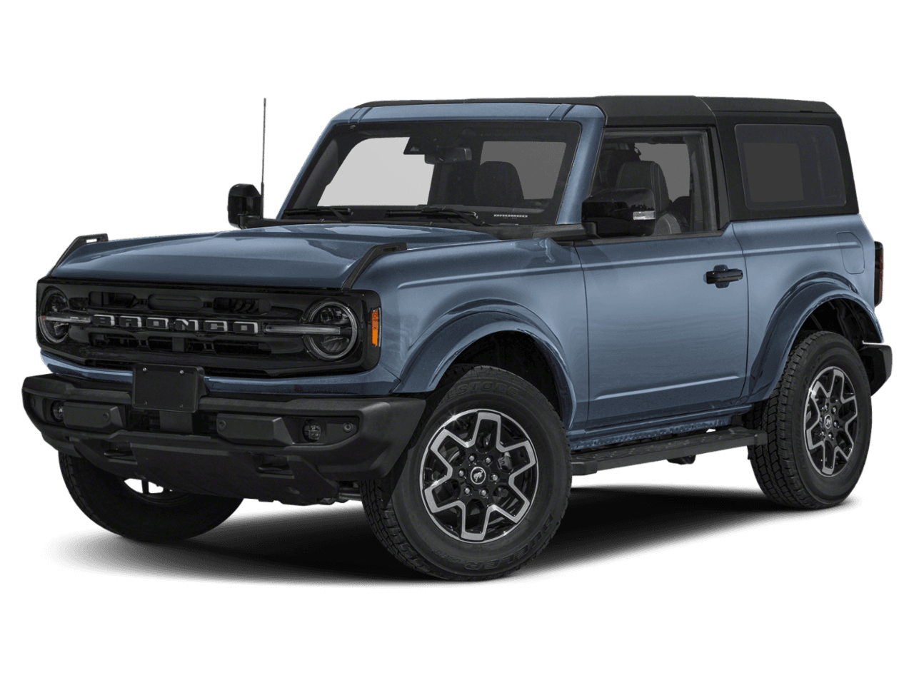 2023 Ford Bronco Outer - Front 3/4, facing to the left