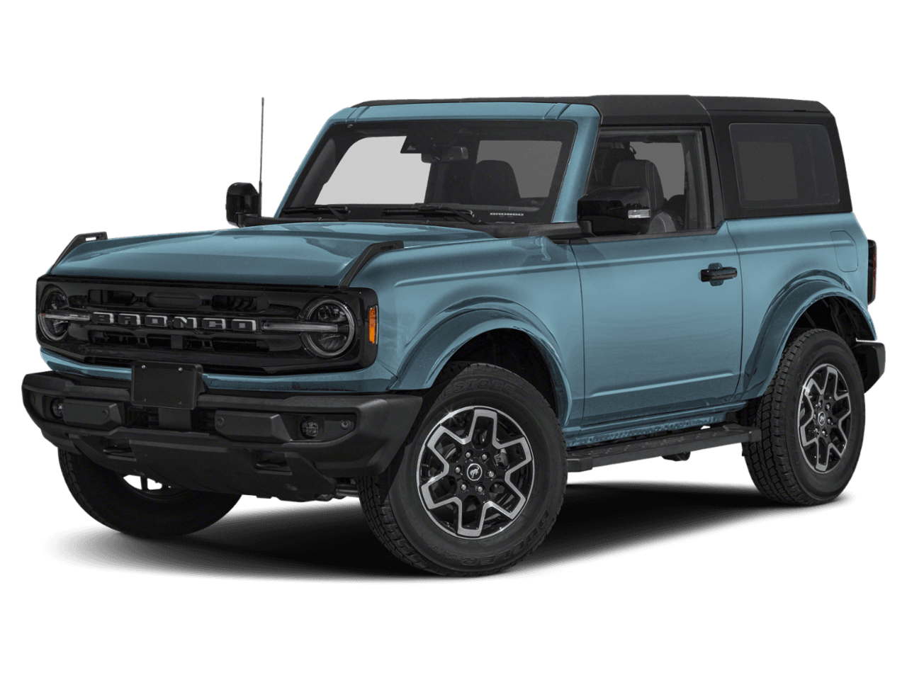 2023 Ford Bronco Outer - Front 3/4, facing to the left