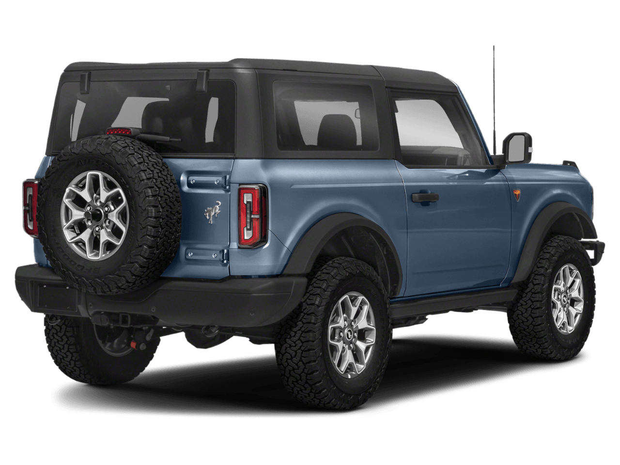 2023 Ford Bronco Badlands - Rear 3/4, facing to the right