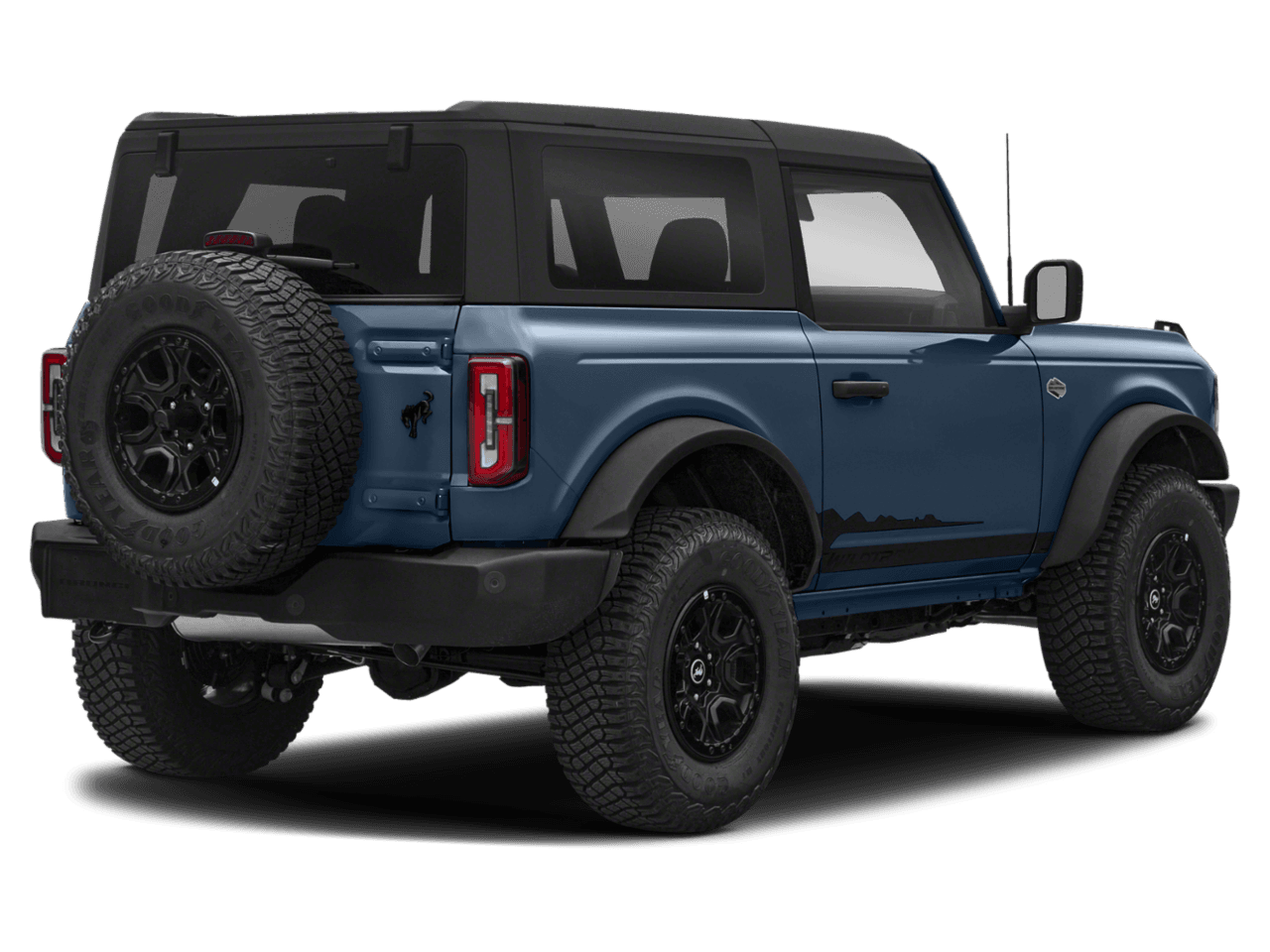2023 Ford Bronco Wildtrak - Rear 3/4, facing to the right