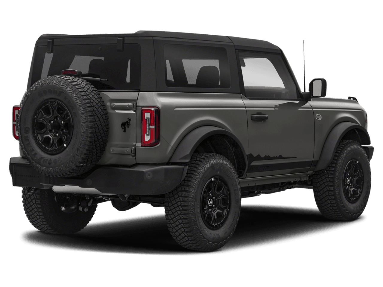 2023 Ford Bronco Wildtrak - Rear 3/4, facing to the right