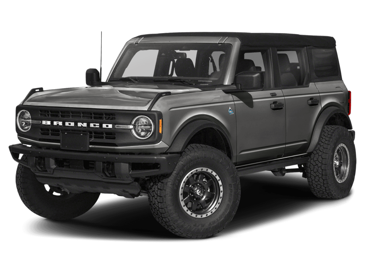2023 Ford Bronco Black - Front 3/4, facing to the left