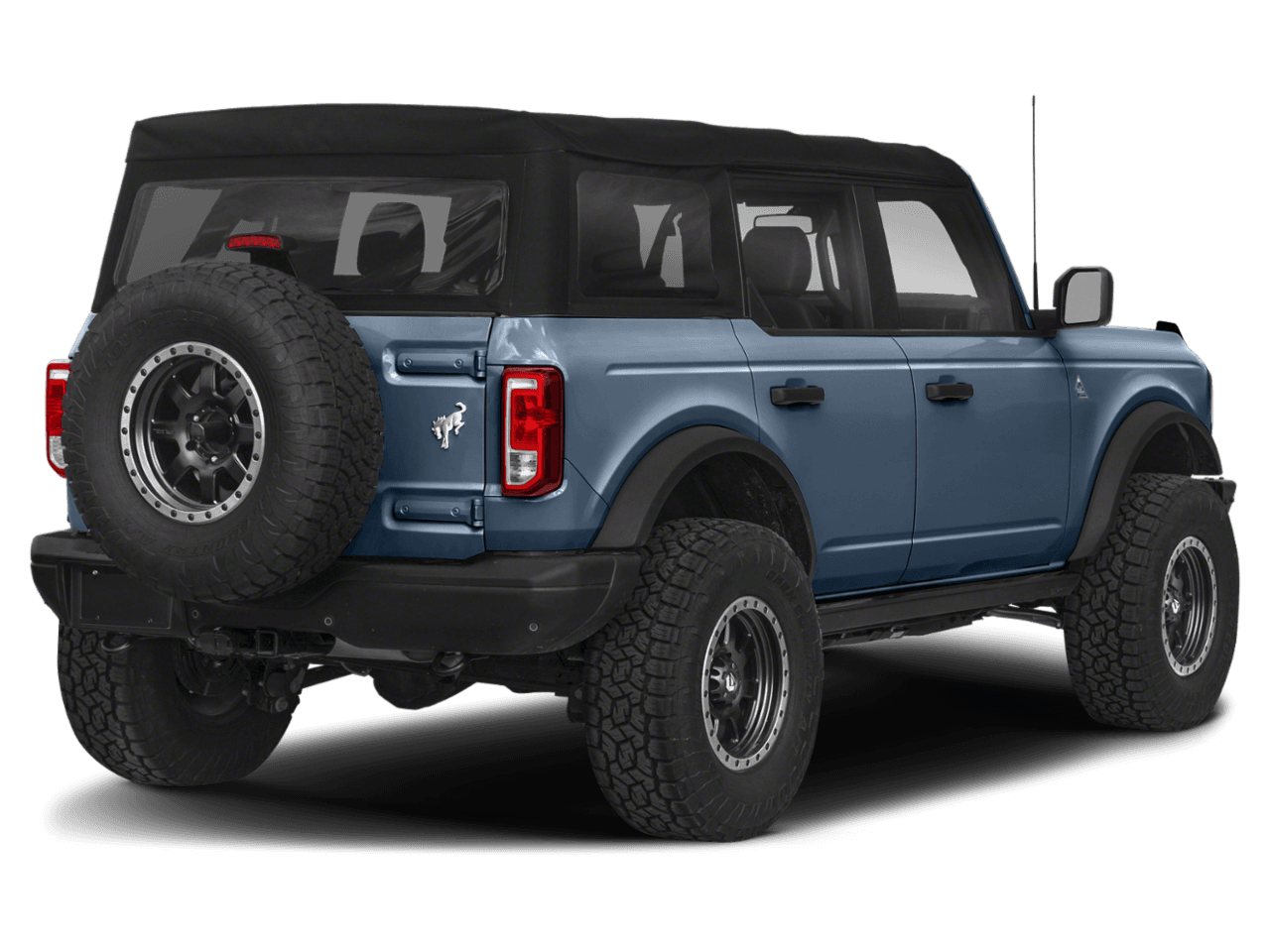 2023 Ford Bronco Black - Rear 3/4, facing to the right