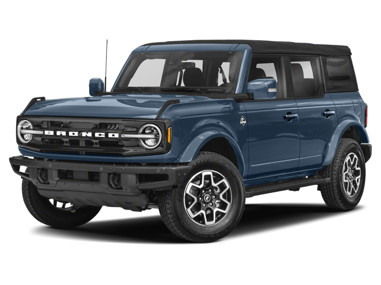 2023 Ford Bronco Outer - Front 3/4, facing to the left