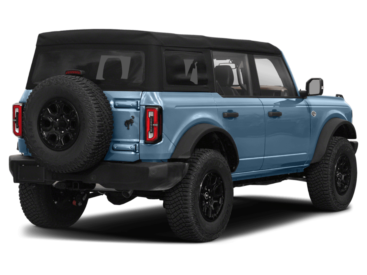 2023 Ford Bronco Wildtrak - Rear 3/4, facing to the right