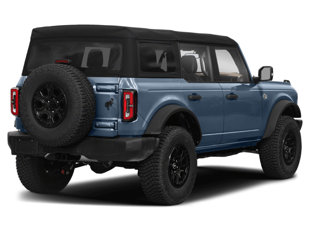2023 Ford Bronco Wildtrak - Rear 3/4, facing to the right