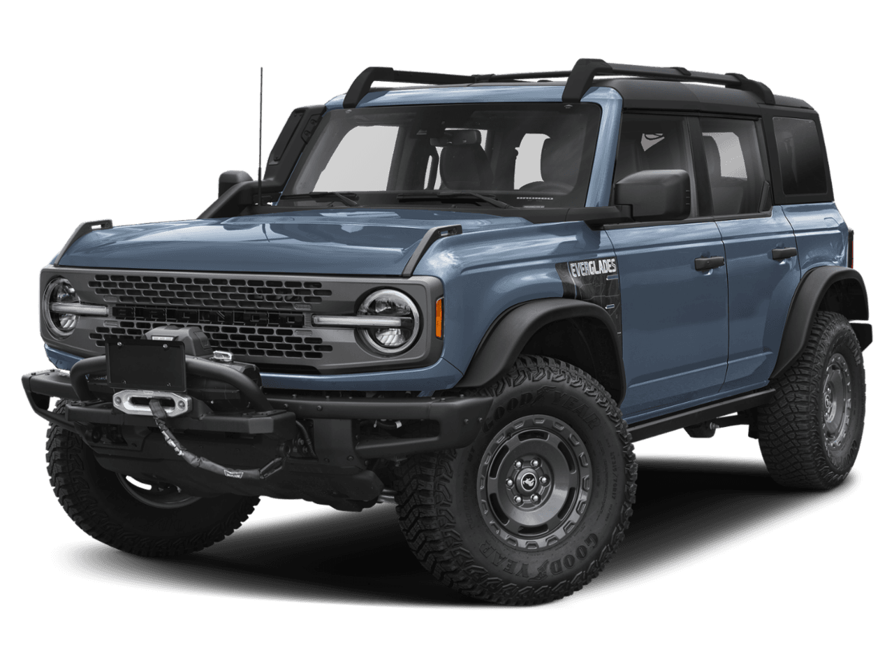 2023 Ford Bronco Everglades - Front 3/4, facing to the left