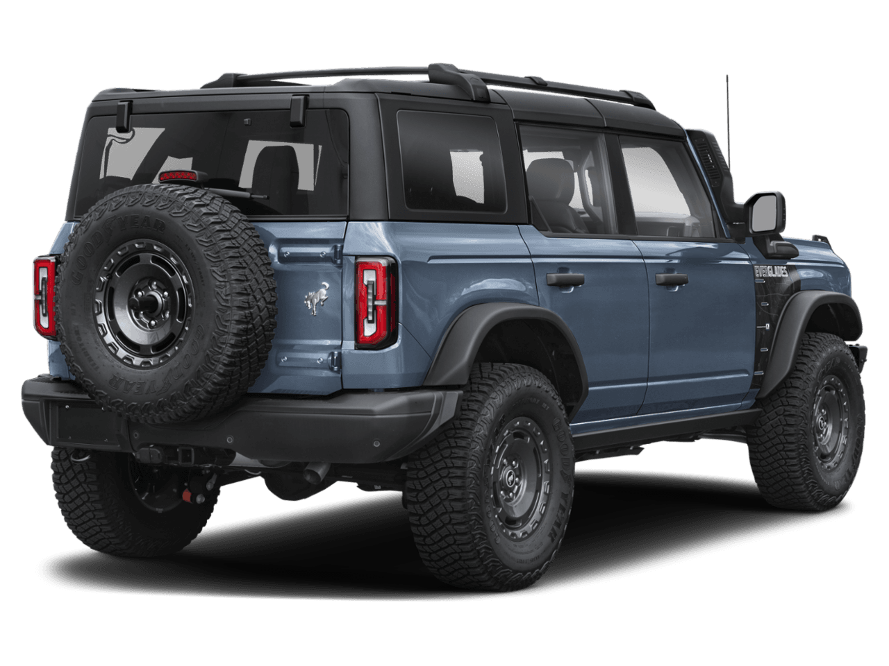 2023 Ford Bronco Everglades - Rear 3/4, facing to the right
