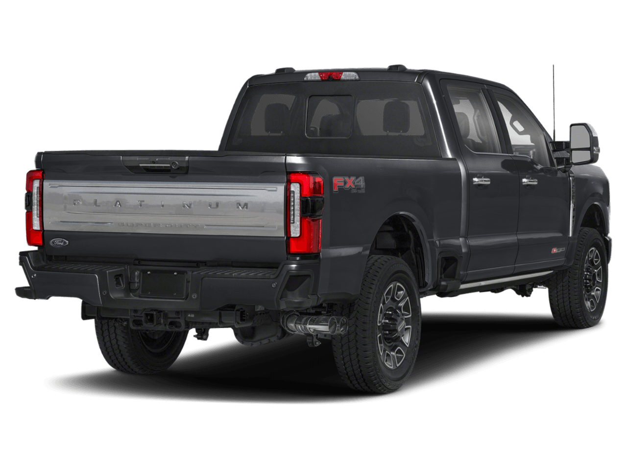 2023 Ford Super Duty F-250 SRW Platinum - Rear 3/4, facing to the right