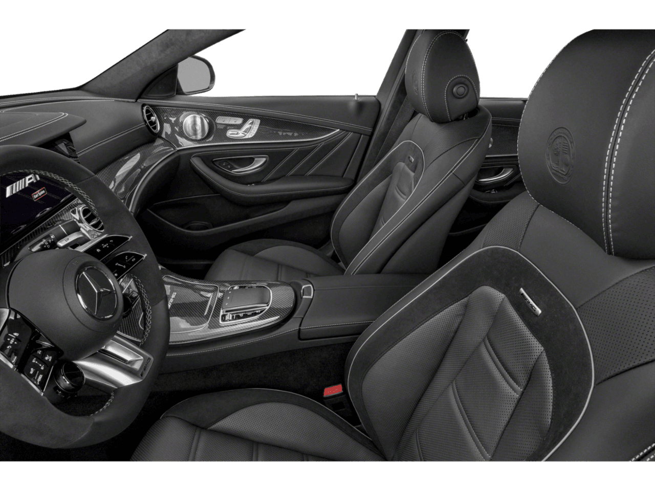 2023 Mercedes-Benz E-Class AMG - Interior Driver's Side with Door Open, Front Seat Feature
