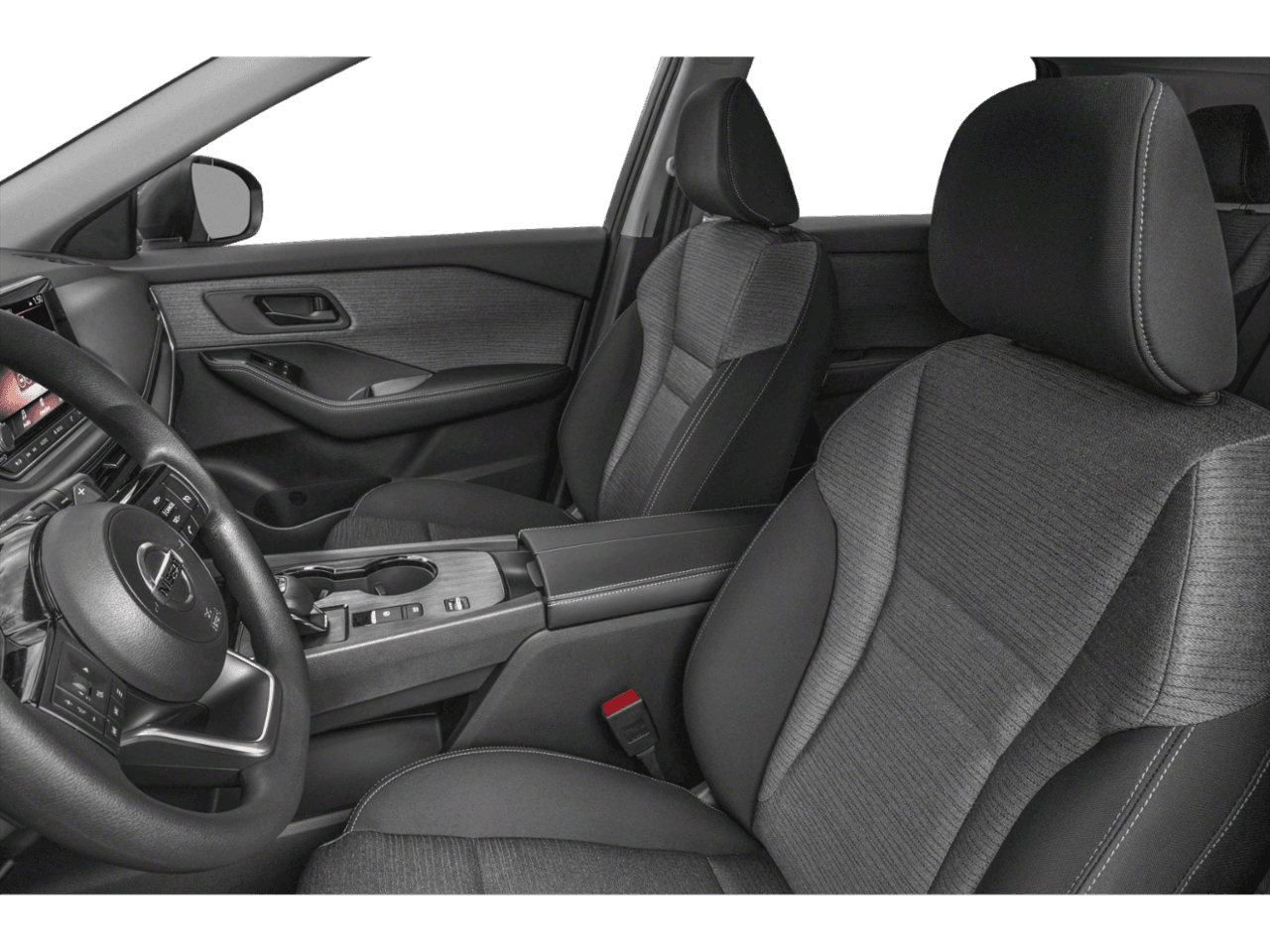 2023 Nissan Rogue FWD - Interior Driver's Side with Door Open, Front Seat Feature