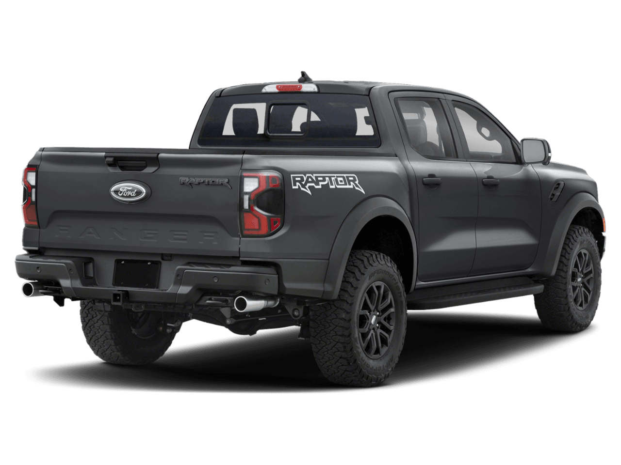 2024 Ford Ranger Raptor - Rear 3/4, facing to the right