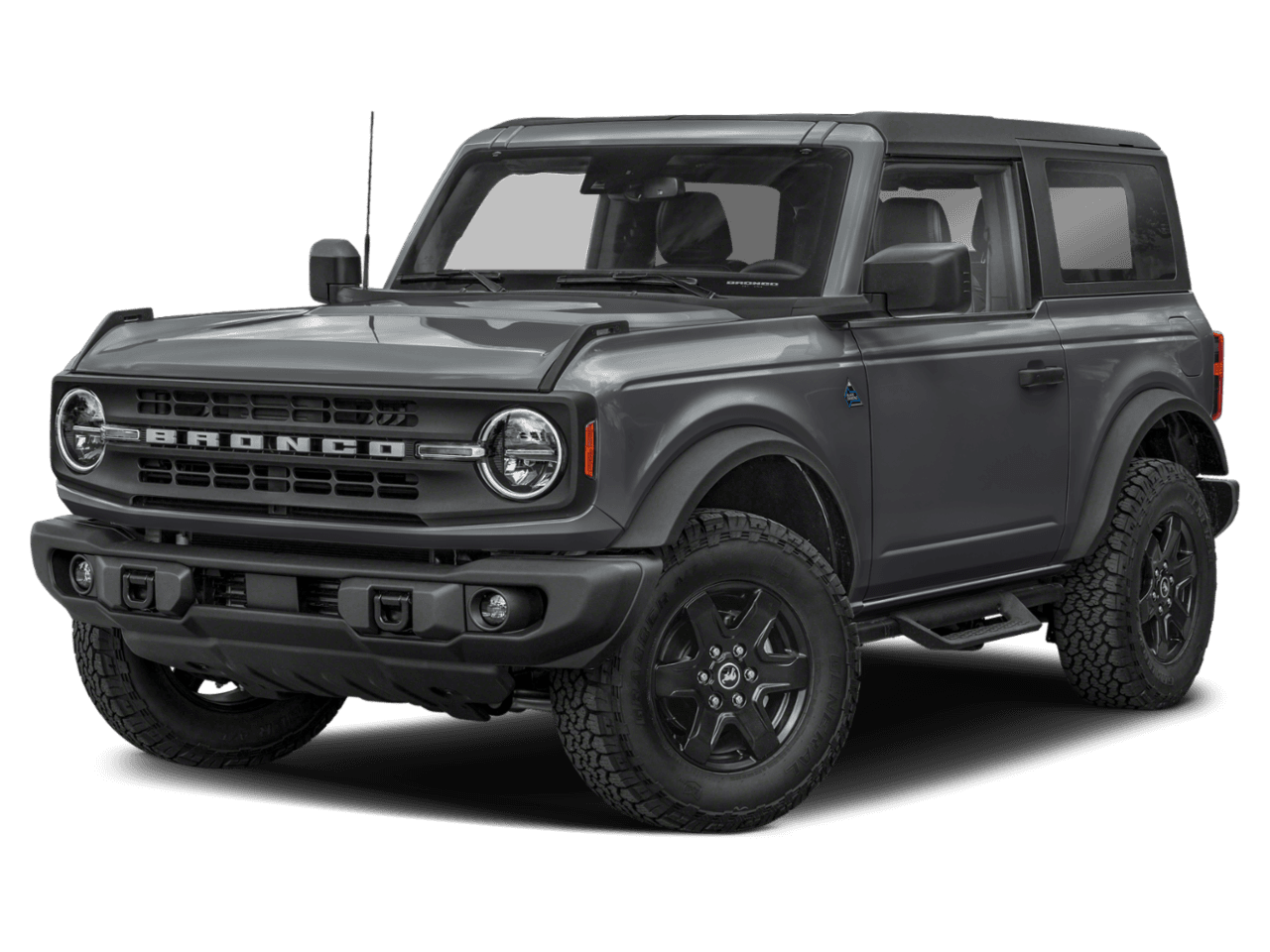 2024 Ford Bronco Black - Front 3/4, facing to the left