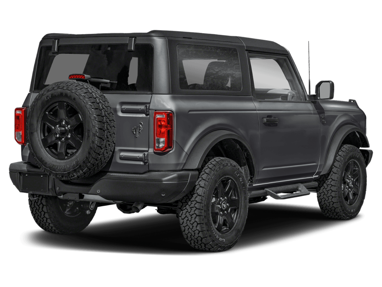 2024 Ford Bronco Black - Rear 3/4, facing to the right