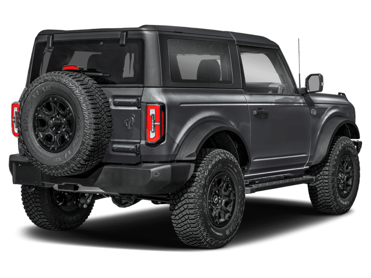 2024 Ford Bronco Wildtrak - Rear 3/4, facing to the right