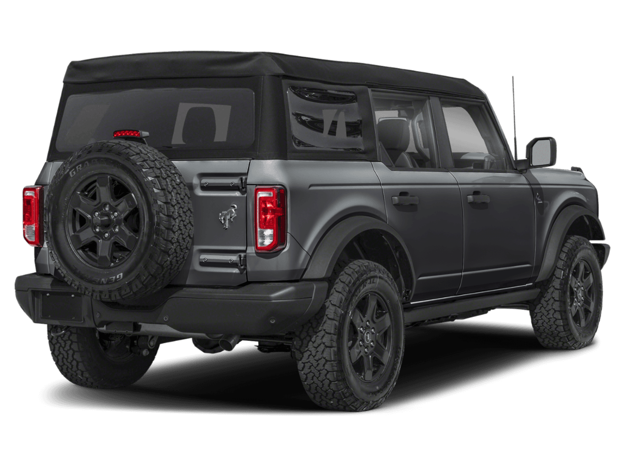 2024 Ford Bronco Black - Rear 3/4, facing to the right